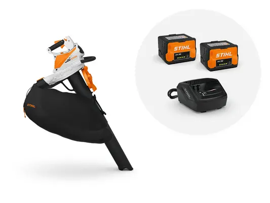 Κοπτικός αναρροφητήρας φυσητήρας επαναφορτιζόμενος SHA 56 με μπαταρία AK 20 και φορτιστή AL 101 